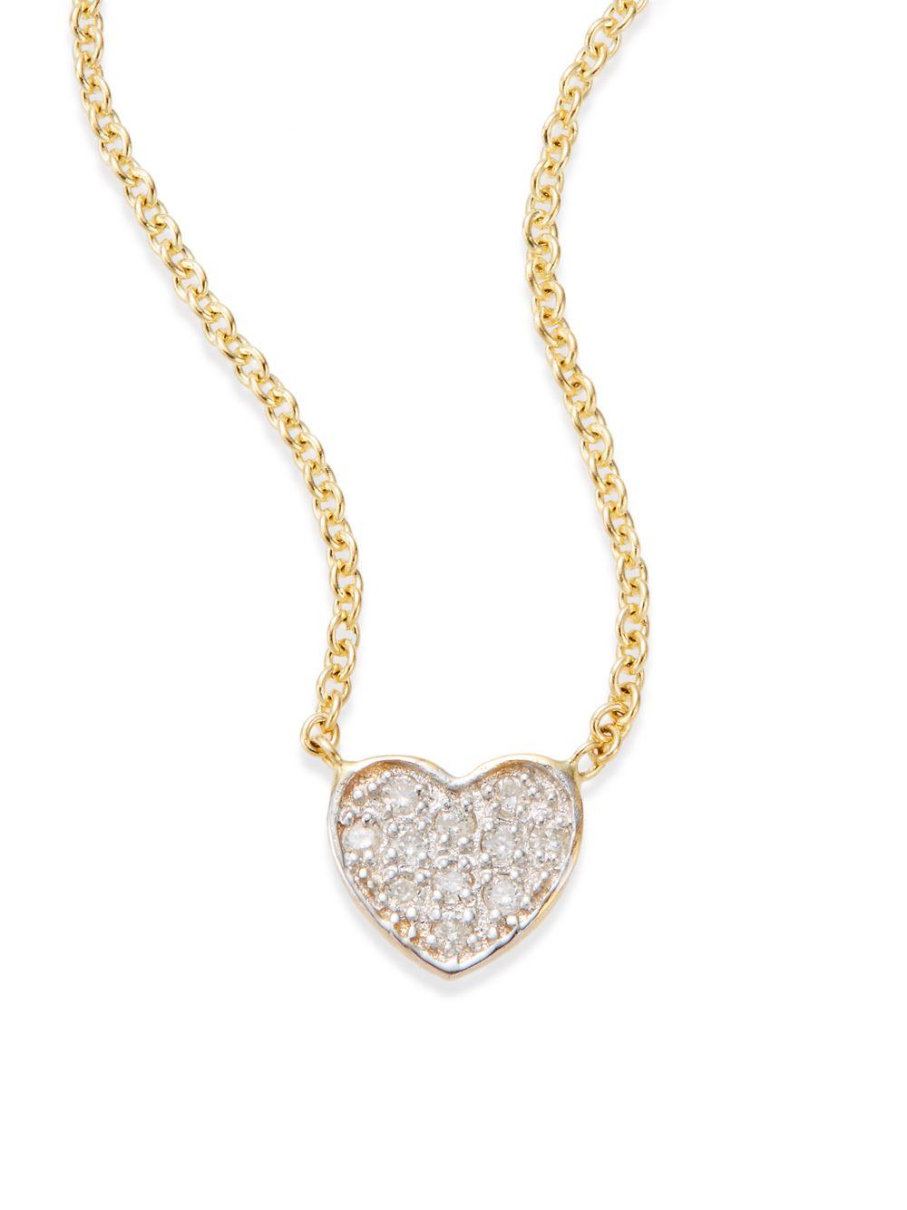 Lyst Kacey k fine jewelry Diamond & 14k Gold Heart